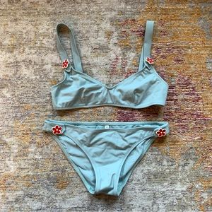 Solid & striped bikini